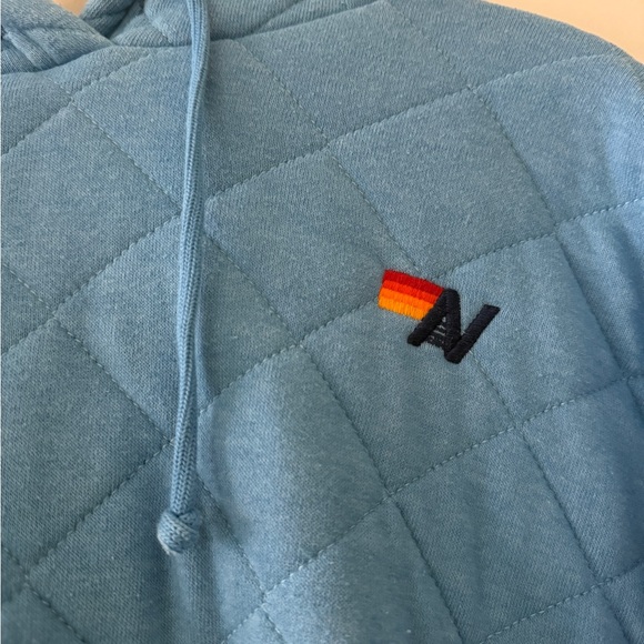 AVIATOR NATION Blue Quilted Hoodie - Picture 4 of 5
